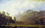 Albert Bierstadt Canvas Paintings - The Sierras Near Lake Tahoe California
